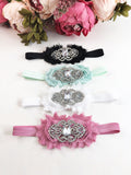 Ariana- Rhinestone Shabby Headband