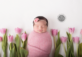 Jenna- Coral, Peach, Cream Tieback or Headband