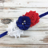 Brianna-Red, White, and Blue Headband