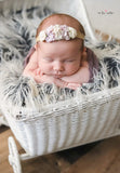 Francesca - Lavender and off white Headband