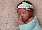 Valentina- Mint, Pink, and Ivory Headband