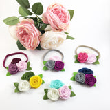 Donna- Navy, Gray, Plum Felt Headband