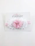Brianna- Pink and White Headband