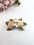 Francesca - peach and cream flower Headband
