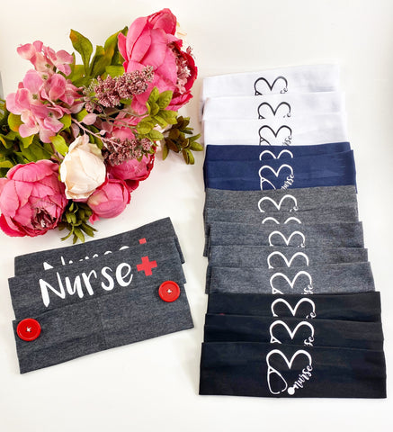 Nurse or Medical Worker headbands- PLEASE LEAVE NOTE AS TO WHICH DESIGN