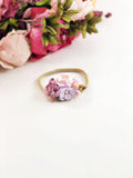 Francesca - dusty rose, pink and lavender flower Headband