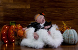 Brianna- Orange and Black Headband