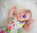 Jenna- Purple and Lavender Tieback or Headband