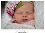 Francesca - Pink flower Headband