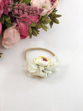 Francesca - cream flower Headband