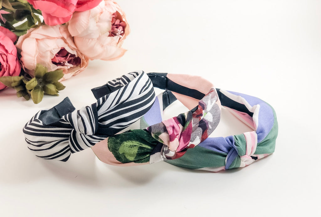 Twisted Knot Hard Headband-Prints