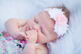 Brianna- Pink and White Headband