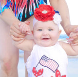Rosanna-Red, White, and Blue Headband