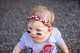 Football Headbands- Football Lace Braided Headbands-Pick Your Favorite Team