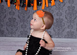 Pumpkin Headband- Orange and Gold Pumpkin Headband