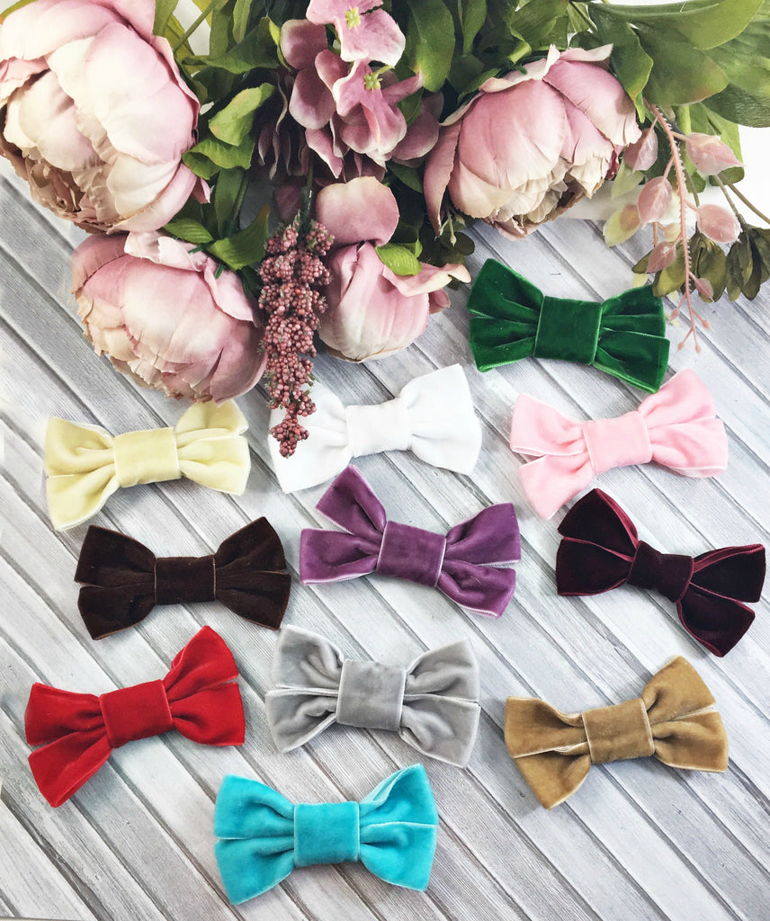 Chloe-Velvet Bow Headbands