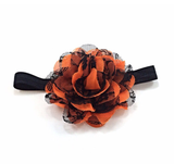 Annie-black and orange headband