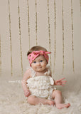 Karen- Coral and Gold Knotted Headband