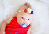 Grace-Red, White, and Blue Headband