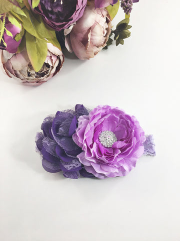 Rosanna- Purple and Lavender headband