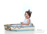 Karen- Black and White Striped Knotted Headband