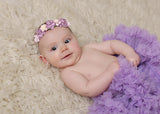 Mommy and Me- Pink and Purple on Silver Headband