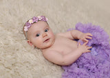 Mommy and Me- Pink and Purple on Silver Headband