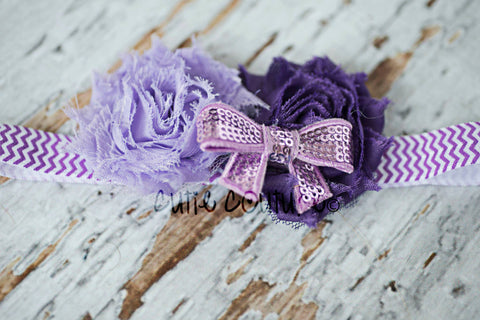 Jasmin- Purple and Lavender Headband