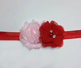 Camilla- Red and  Pink Headband
