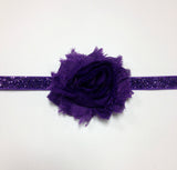 Stella- Purple Shabby Headband