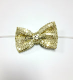 Liza- Gold Sequin Bow