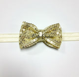 Liza- Gold Sequin Bow