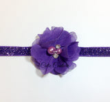 Cammie- Purple Headband or Clip