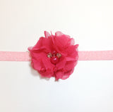 Cammie- Hot Pink Headband or Clip