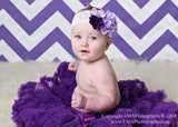 Isabella- Purple and purple floral headband