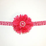 Luciana- Hot Pink Flower with Hot Pink Pearl