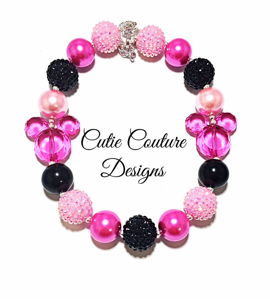 Minnie Necklace- Pink and Hot Pink
