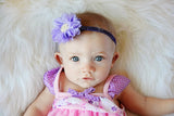 Luciana- Lavender Headband with pearl