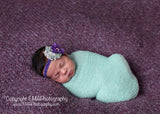Camilla- Purple Floral and Purple Headband