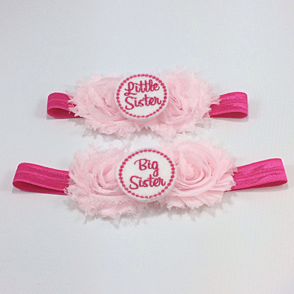 Sister Headbands-pink and hot pink