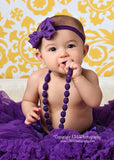 Bonnie- Purple Bow Headband