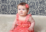 Cammie- Coral Headband or Clip