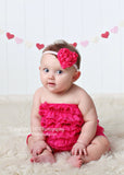 Stella- Hot Pink Heart Headband