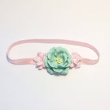 Grace- Pink and Mint Floral Headband