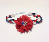 Red, White, or Blue "Luciana"  flag heart Headband