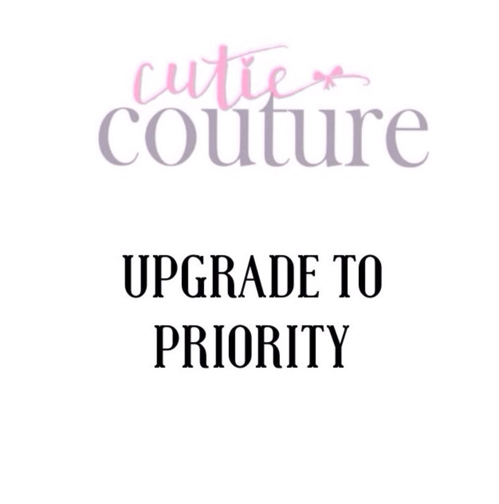 Upgrade to Priority Shipping Only - Add on NO COUPON may be used!
