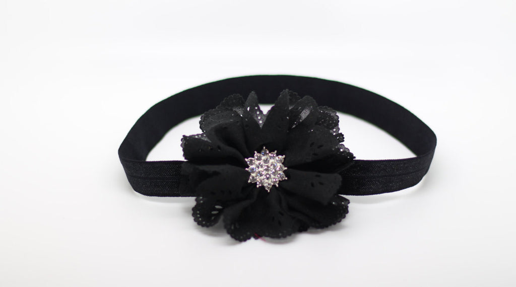 Elena- Black Headband