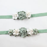 Mommy and Me -Sage and cream Headband