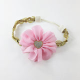 Penelope-Pink and Gold Heart Headband