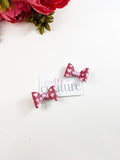 Heart Bow Pigtail Clips